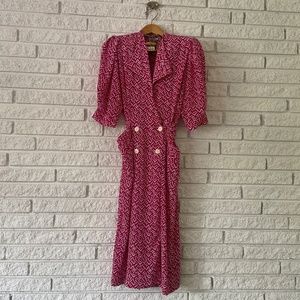 Axiom vintage midi wrap dress